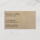 Carte De Visite Script professionnel élégant moderne (Dos)