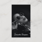 Carte De Visite Script Signature Photographie professionnelle (Devant)