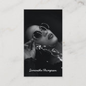 Carte De Visite Script Signature Photographie professionnelle (Devant)