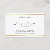 Carte De Visite Script simple élégant professionnel écrit à la mai (Dos)