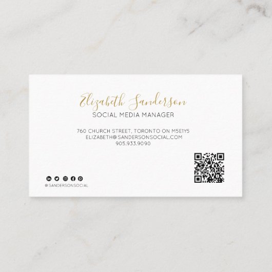 CARTE DE VISITE SCRIPT YOUR QR (Dos)