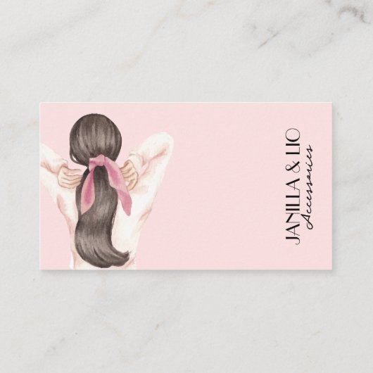 Carte de visite Scrunchie moderne (Dos)