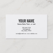 Carte De Visite Scuba (Dos)