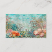 Carte De Visite Scuba Diver Diving underwater  (Dos)