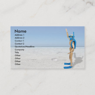 Carte De Visite ScubaInstructor, nom, adresse 1, adresse 2, Co…