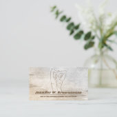 Carte De Visite Sculpture Corporelle Aquarelle Bois (Debout devant)