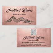 Carte De Visite Sculpture corporelle Beauté Logo Massage QR CODE P (Devant / Derrière)