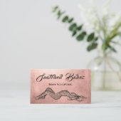 Carte De Visite Sculpture corporelle Beauté Logo Massage QR CODE P (Debout devant)