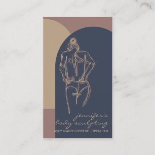 Carte De Visite Sculpture corporelle Contouring Spray Tan Salon Be