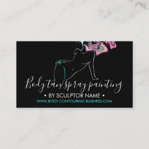 Carte De Visite Sculpture corporelle hologramme contouring peintur