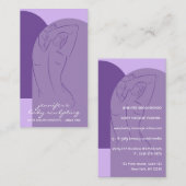 Carte De Visite Sculpture du corps pourpre Contouring Spray Tan Sa (Devant / Derrière)