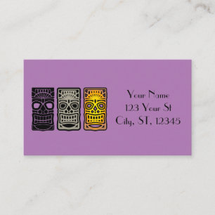 Carte De Visite Sculptures Triple Tiki Thunder_Cove