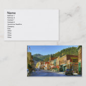 Carte De Visite SD, Deadwood, ville historique de Gold Mining (Devant / Derrière)