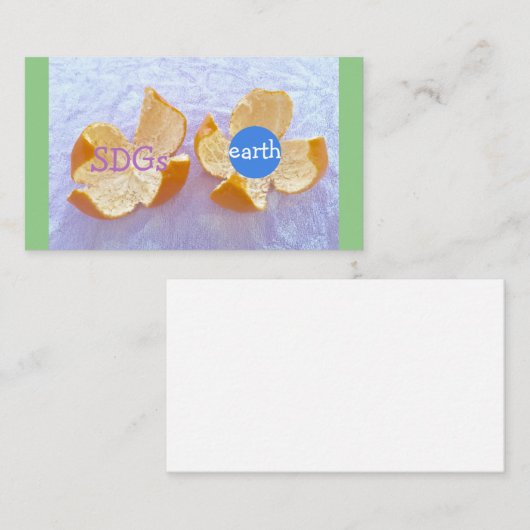 Carte De Visite SDGs 地球環境　自然体 (Devant / Derrière)