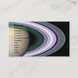 Carte De Visite Se démêler les anneaux de Saturn