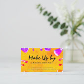 Carte De Visite Se maquiller | Brosses colorées de mua (Debout devant)