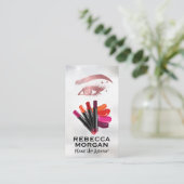 Carte De Visite Se maquiller | Couleurs du bâton à lèvres (Debout devant)