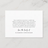 Carte De Visite Se souvenir d'une vie moderne simple 4 photo Colla (Dos)