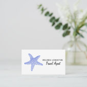 Carte De Visite Sea Blue Beach Starfish, Voyage et tourisme Affair (Debout devant)