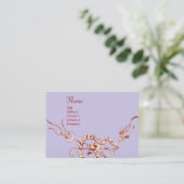 Carte De Visite SEA DRAGON bleu rouge noir et blanc (Debout devant)