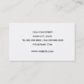 Carte de visite Sea Horse (Dos)