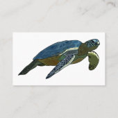 Carte De Visite Sea turtle cartoon (Dos)