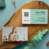 Seafoam Green QR Code Photo Médias sociaux Icônes
