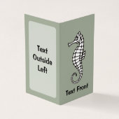 Carte De Visite Seahorse Black (Extérieur)