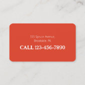 Carte De Visite Seamstress (Dos)