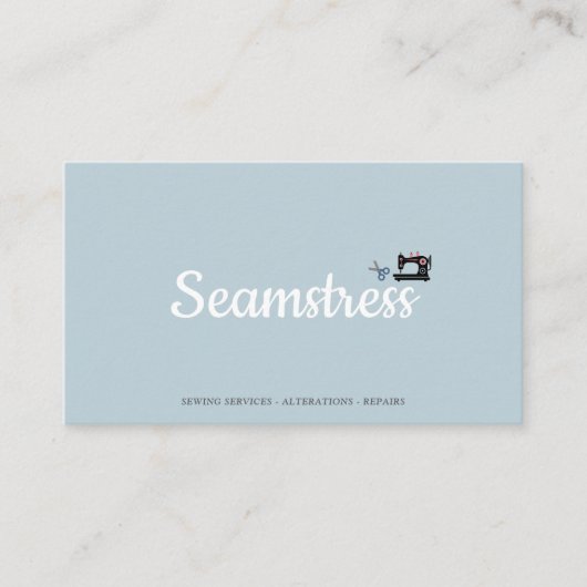 Carte De Visite Seamstress (Devant)