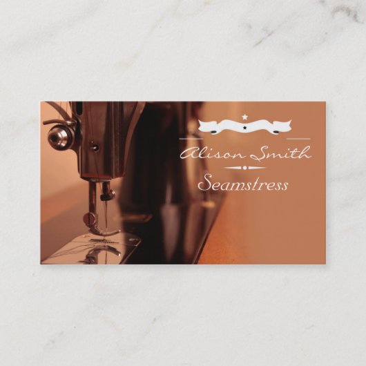 Carte De Visite Seamstress Business Card (Devant)