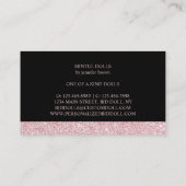Carte De Visite SEAMSTRESS TAILOR MANNEQUIN or Rose (Dos)