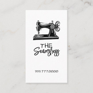 Carte De Visite Seamstress Tailoring business card 