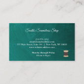 Carte de visite Seamstress vintage (Dos)