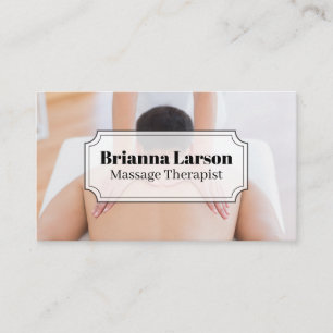Carte De Visite Séance de massage