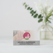 Carte De Visite Séance de massage | Logo (Debout devant)