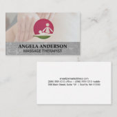 Carte De Visite Séance de massage | Logo (Devant / Derrière)