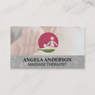 Carte De Visite Séance de massage Logo