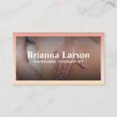 Carte De Visite Séance de massage | Massage du dos (Devant)