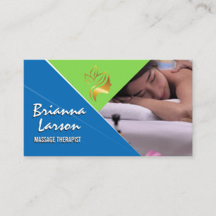 Carte De Visite Séance de massage Massage du dos Spa de jour
