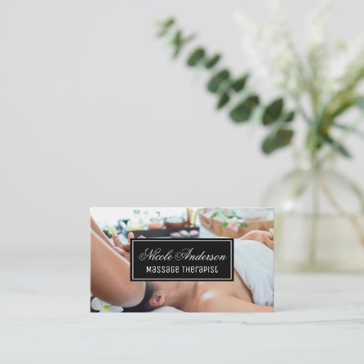 Carte De Visite Séance de massage | Spa (Debout devant)
