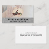 Carte De Visite Séance de massage | Spa de massage du dos (Devant / Derrière)
