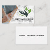 Carte De Visite Séance de massothérapie | Logo Spa du jour (Devant / Derrière)