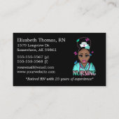 Carte De Visite Séance privée "Care" en noir (Dos)