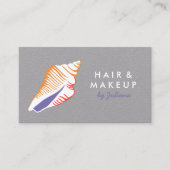 Carte De Visite Seashell Beach Chic Elegant (Devant)