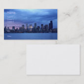 Carte De Visite Seattle au crépuscule (Devant / Derrière)