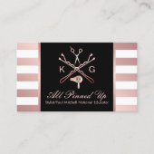 Carte De Visite Sèche-cheveux ciseau et sèche-cheveux Rose Gold St (Devant)