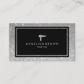 Carte de visite Sèche-cheveux Faux Silver Parties  (Devant)