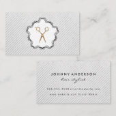 Carte De Visite Sèche-cheveux Golden Scisser (Devant / Derrière)