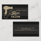 Carte De Visite Sèche-cheveux professionnel élégant (Devant / Derrière)